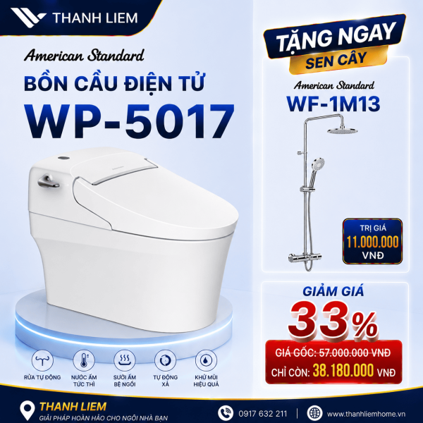 Bồn cầu điện tử American Standard WP- 5017