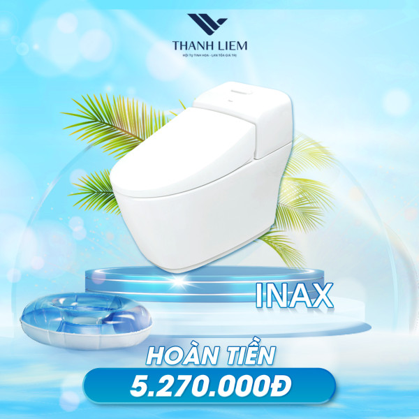 Bồn Cầu INAX AC-1032VN (AC1032VN) 1 Khối Nắp Êm Aqua Ceramic