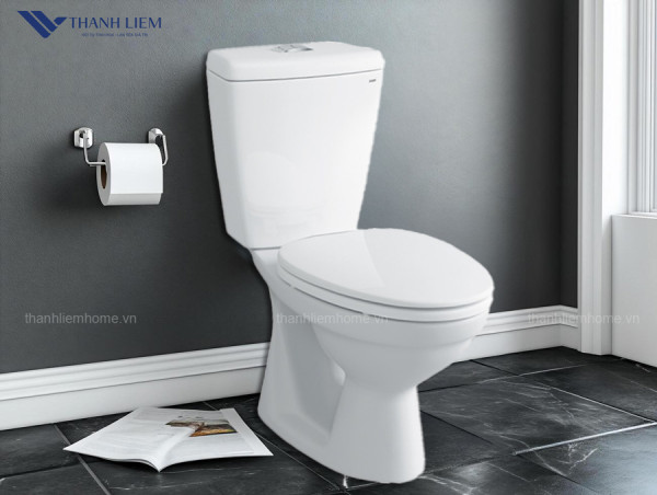 Bồn Cầu 2 Khối INAX C-108VA Xả Nhấn Nắp Thường