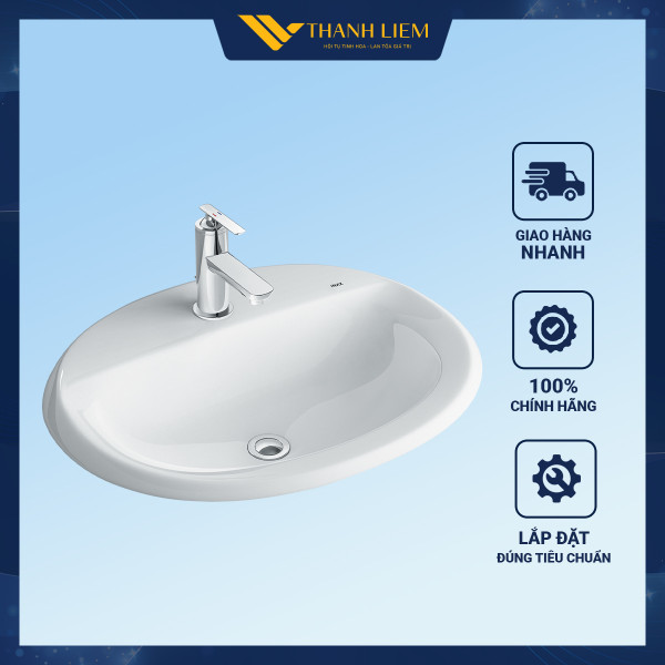 Chậu đặt bàn Lavabo Inax L-2395VFC/BW1