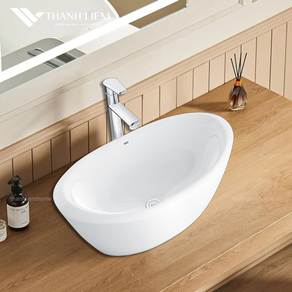 Chậu Rửa Đặt Bàn Lavabo Inax L-465V
