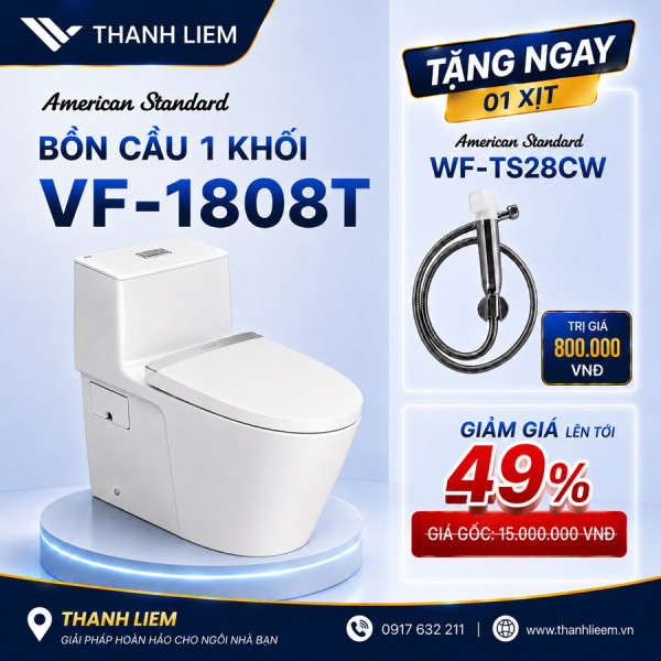 Bồn cầu 1 khối American Standard VF-1808T