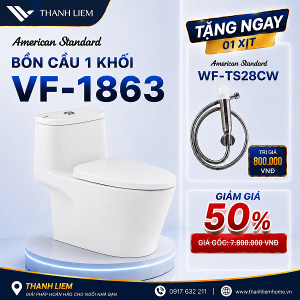 Bồn cầu 1 khối American Standard VF-1863 