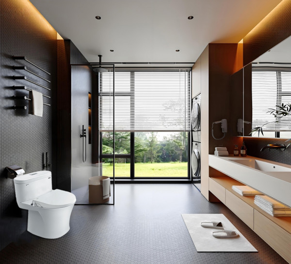 Bồn Cầu 1 Khối INAX AC-959A + Nắp Rửa Cơ CW-S15VN