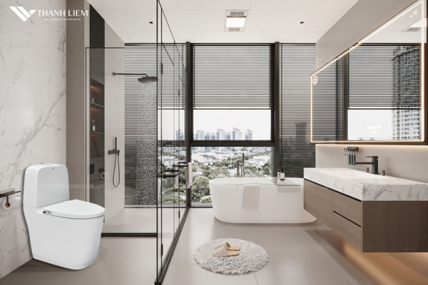 Bồn Cầu 2 Khối INAX AC-832 + Nắp Rửa Cơ CW-S15VN