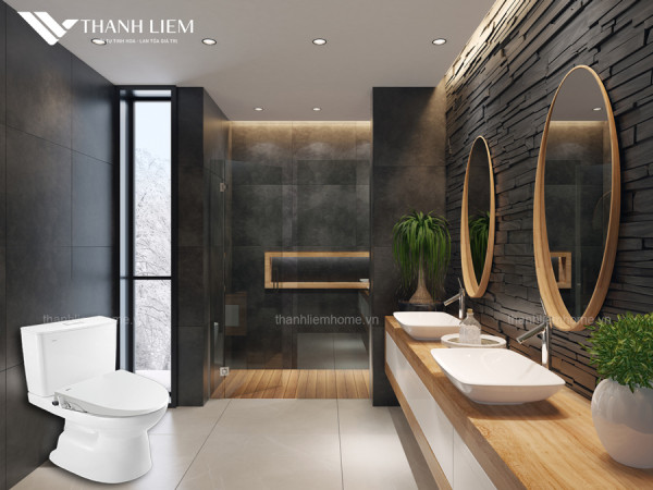 Bồn cầu 2 khối INAX C-514A + Nắp Rửa Cơ CW-S15VN 