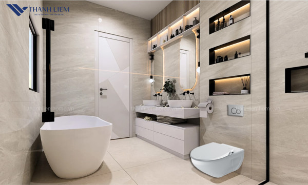 Bồn cầu treo tường INAX AC-23P + Nắp Rửa Cơ CW-S15VN