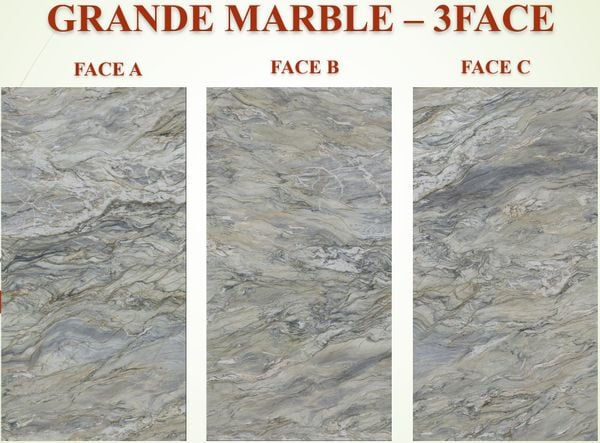 Đá nung kết Vasta GRANDE MARBLE POLISHED - 6mm (kích thước 160x320)