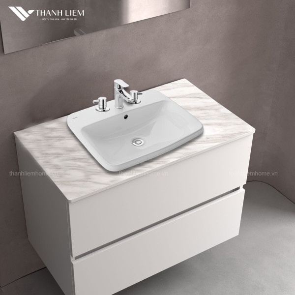 Chậu rửa âm bàn dương vành Inax L-2398VEC