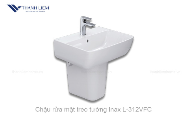 Chậu rửa mặt treo tường Inax L-312VFC