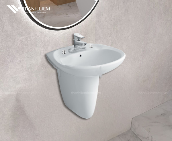 Chậu rửa mặt treo tường Inax L-284VEC