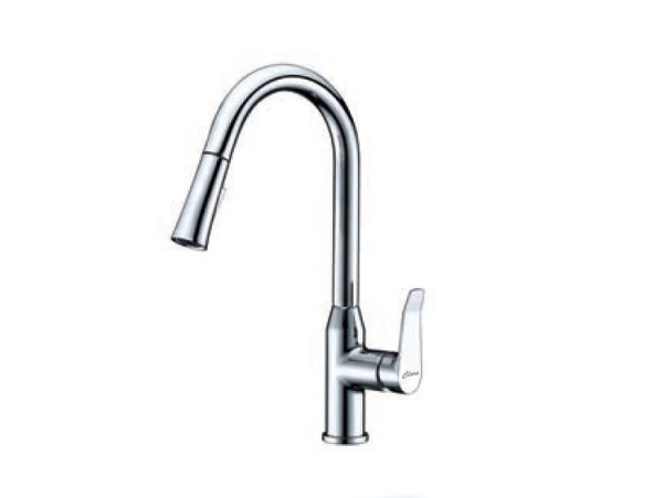 Vòi rửa bát nóng lạnh dây rút Clara CF-84354B