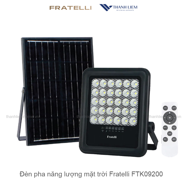 Đèn pha năng lượng mặt trời Fratelli FTK09200
