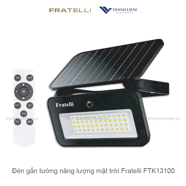 Đèn gắn tường năng lượng mặt trời Fratelli FTK13100