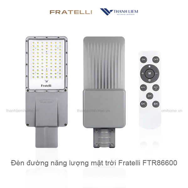 Đèn đường năng lượng mặt trời Fratelli FTR86600