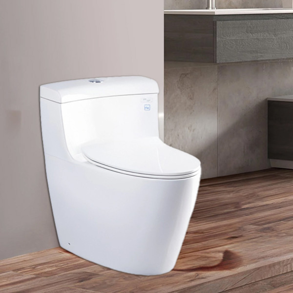 Bồn cầu 1 khối TOTO MS636DT8 + Nắp đóng êm TC600VS