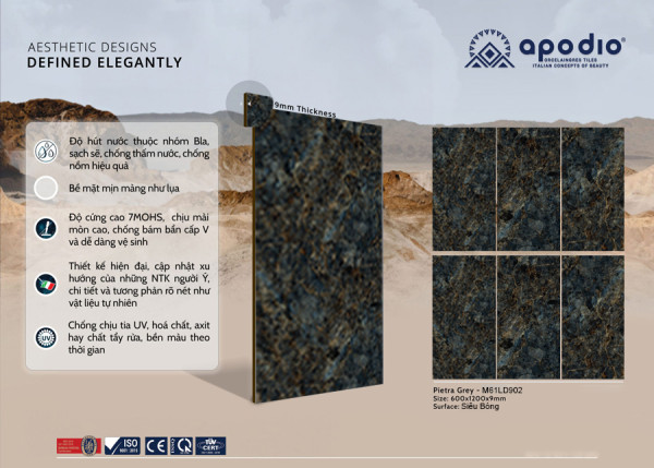 Gạch Apodio Marvel Pro M61LD902 Kích Thước 60x120CM