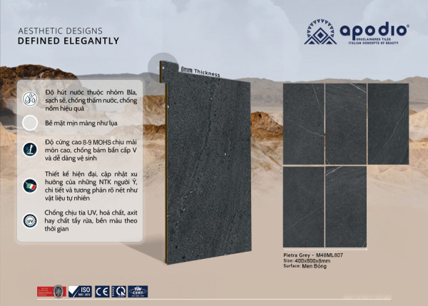 Gạch Apodio A48NB402 Kích Thước 40x80CM