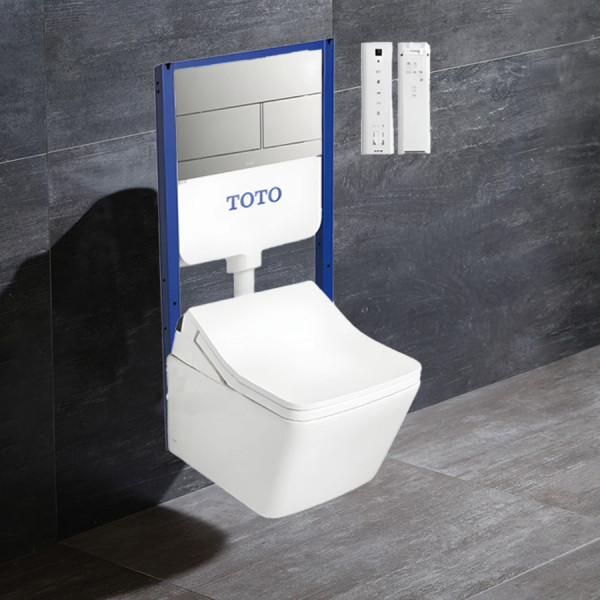 Bồn cầu treo tường TOTO CW522EA tích hợp nắp rửa điện TCF797C2Z