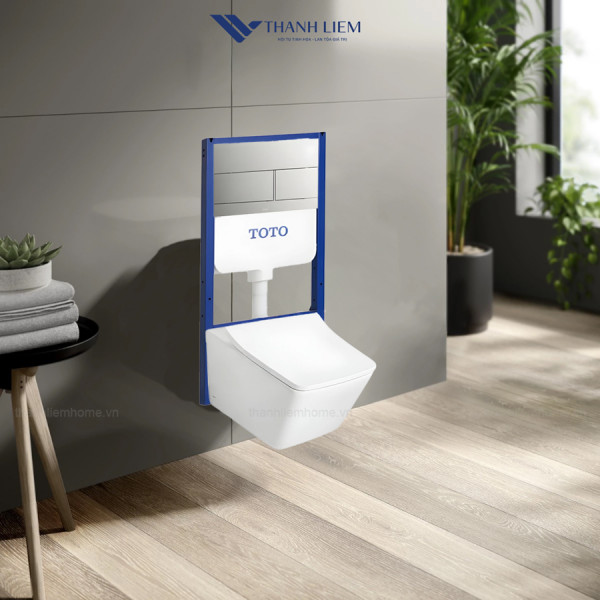 Bồn cầu treo tường TOTO CW522EA tích hợp nắp đóng êm TC512A