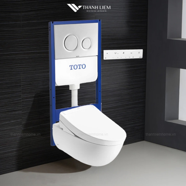 Bồn cầu treo tường TOTO CW812REA tích hợp nắp rửa điện TCF34461GAA