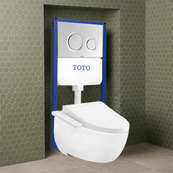 Bồn cầu treo tường TOTO CW812RA tích hợp nắp rửa điện TCF23410AAA