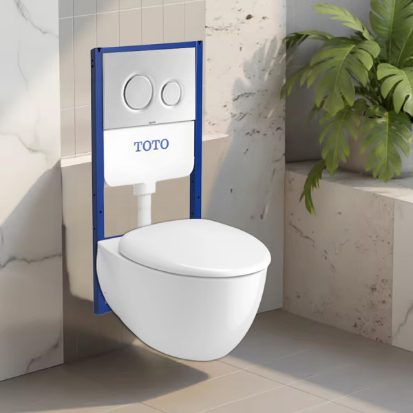 Bồn cầu treo tường TOTO CW812RA nắp đóng êm TC811SJ