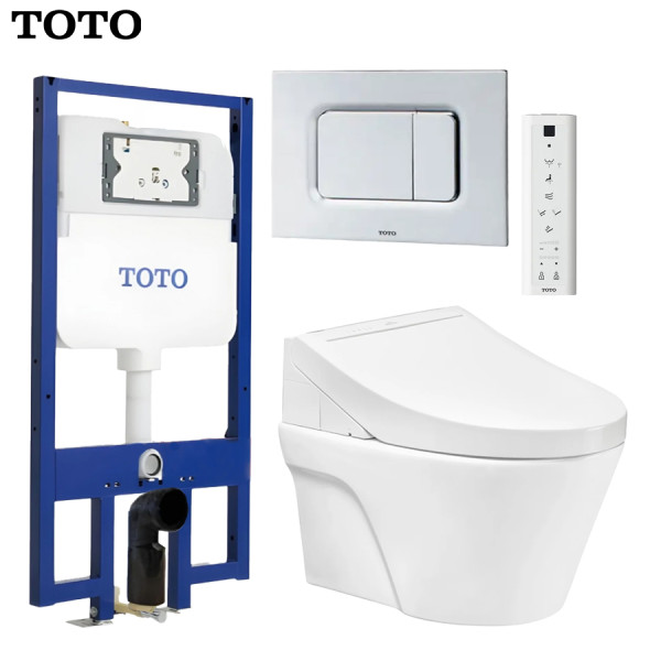 Bồn cầu treo tường TOTO CW822RA  kèm nắp điện tử TCF24410AAA
