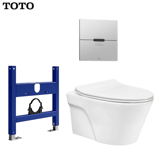 Bồn cầu treo tường TOTO CW822RFVA1 kèm nắp đóng êm TC600VS