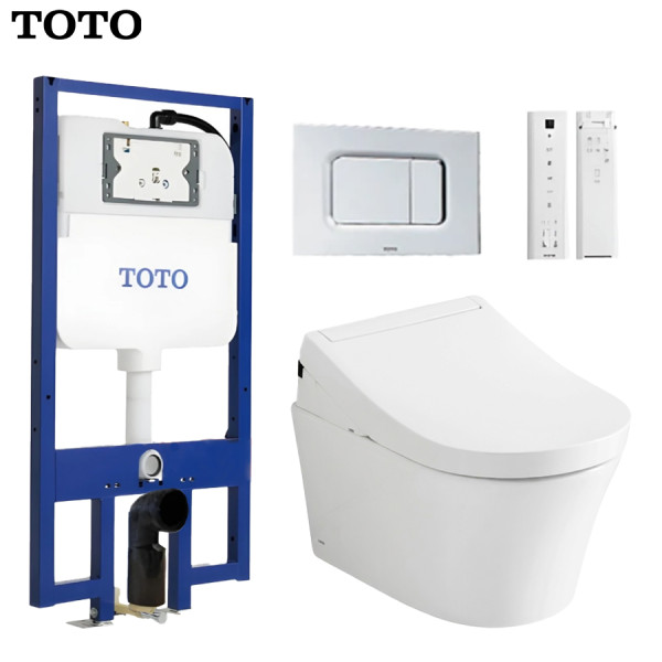 Bồn cầu treo tường TOTO CW553C kết hợp nắp rửa điện tử TCF34570GAA