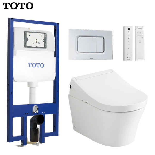 Bồn cầu treo tường TOTO CW553 kết hợp nắp rửa điện tử TCF34320GAA
