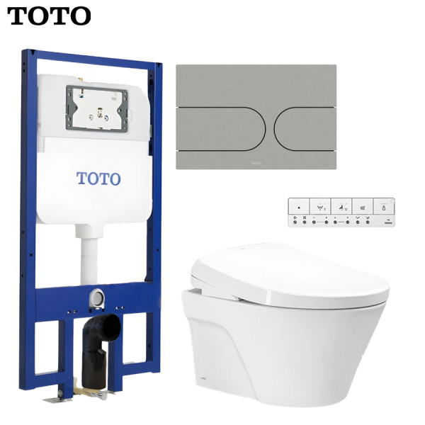 Bồn cầu treo tường TOTO CW822RA kèm nắp rửa điện TCF47360GAA