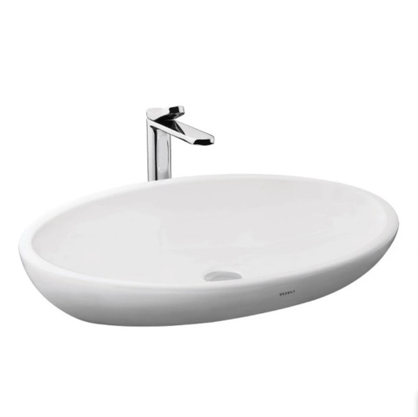 Chậu Rửa Mặt Lavabo TOTO LW818JW/F#W Đặt Bàn