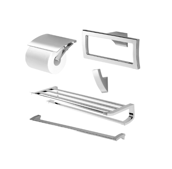 Bộ phụ kiện nhà tắm TOTO YS903N5V (5 món, vuông, G Series)