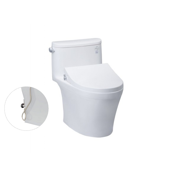 Bồn cầu TOTO MS887RE4#XW 1 khối nắp rửa cơ TCW1211A