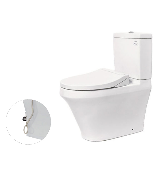Bồn Cầu TOTO CS948DE2#XW Hai Khối Nắp Cơ