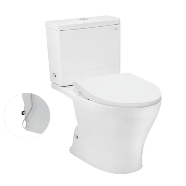 Bồn Cầu TOTO CS302DE4#W 2 Khối Nắp Cơ TCW1211A