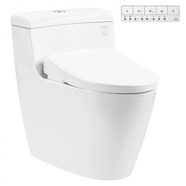 Bồn Cầu Điện Tử TOTO MS636CDRW23#XW Nắp Rửa Washlet TCF47360GAA S7 Giấu Dây