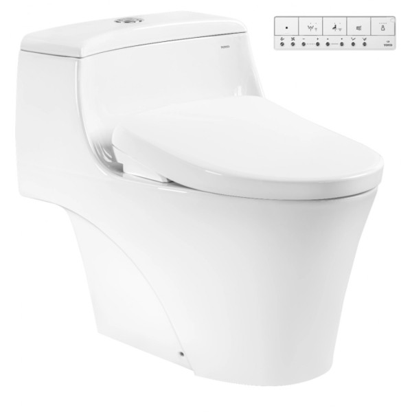 Bồn Cầu Điện Tử TOTO MS823CDRW23#XW Nắp Washlet TCF47360GAA S7 Giấu Dây