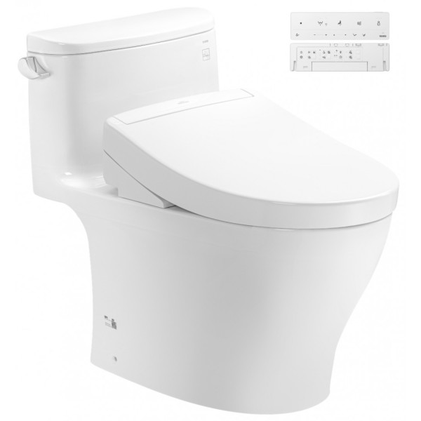 Bồn Cầu Điện Tử TOTO MS887CRW25#XW Nắp Rửa Washlet TCF34461GAA S5 Giấu Dây