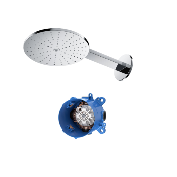  Bát sen tắm gắn tường TOTO TBW07004A kèm van âm TBN01002B (2 chế độ, 300mm) 