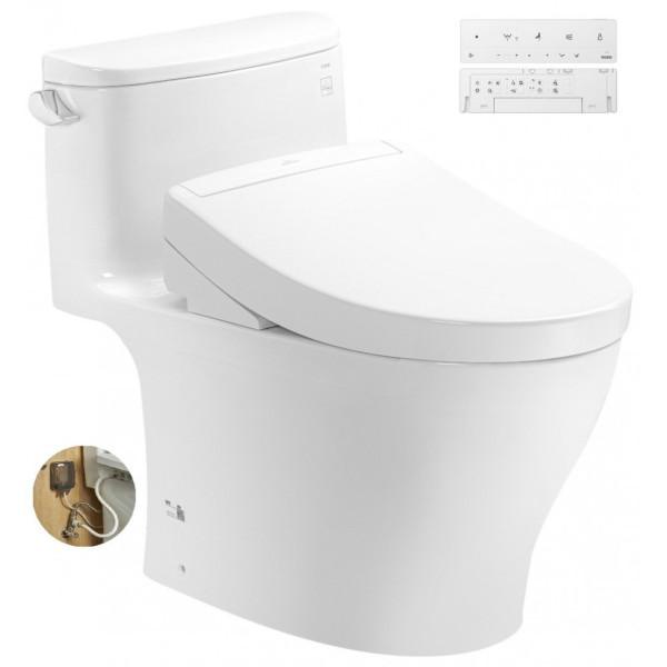 Bồn Cầu Điện Tử TOTO MS887RW25#XW Nắp Rửa Washlet TCF34461GAA S5