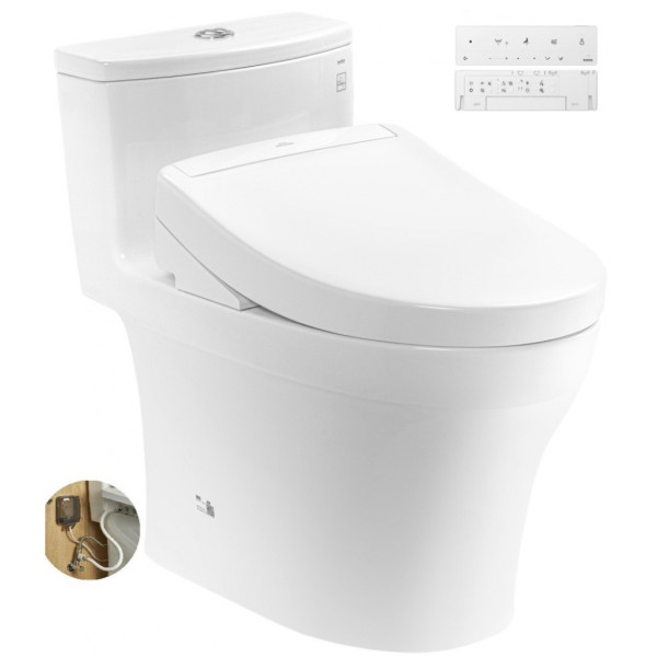 Bồn Cầu Điện Tử TOTO MS885DW25#XW Nắp Rửa Washlet TCF34461GAA S5