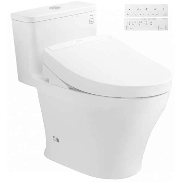 Bồn Cầu Điện Tử TOTO MS857CDW25#XW Nắp Rửa Washlet TCF34461GAA S5 Giấu Dây