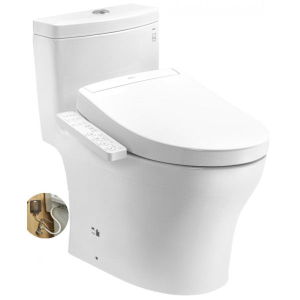 Bồn Cầu Điện Tử TOTO MS889DRW24#XW Washlet Nắp TCF33461GAA Dòng S2