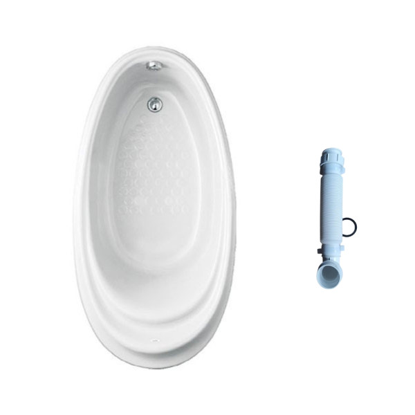  Bồn tắm TOTO PPY1610PTE#P TVBF412 ngọc trai 1m6 gồm ống thải 