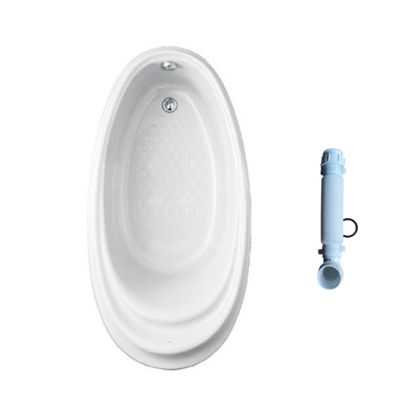 Bồn tắm TOTO PPY1610PTE#S TVBF412 ngọc trai 1m6 gồm ống thải 