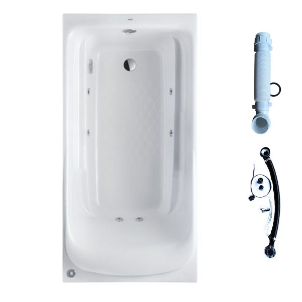  Bồn tắm massage TOTO PPYK1760ZRPNE#P TVBF412 DB505R-2B ngọc trai 1m7 gồm bộ xả thải 