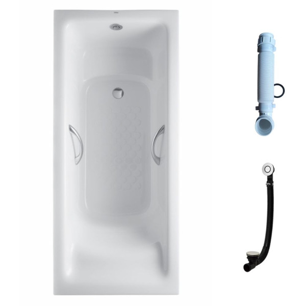  Bồn tắm TOTO PPY1780HPE#P DB505R-3B TVBF412 ngọc trai 1m7 tay vịn gồm bộ xả thải 