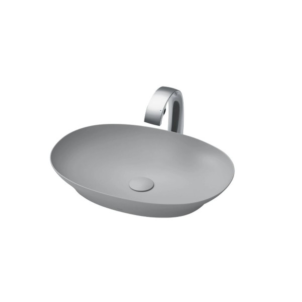  Chậu lavabo đặt bàn TOTO LT4706#MGR (LT4706MGR) xám mờ vành mỏng Linear Ceram 